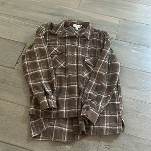 Plaid Button Down Shacket